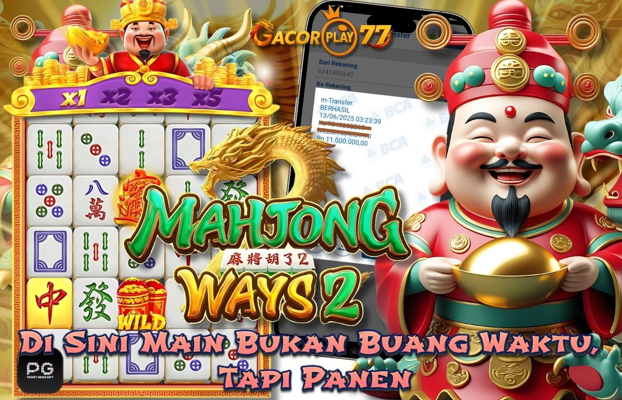 Selamat kepada user id : ko***n Wede Rp 11.000.000 di Game MAHJONG WAYS 2 PG SOFT Cair Gk Sampe 1 Menit! Menang Mudah di Gacorplay77